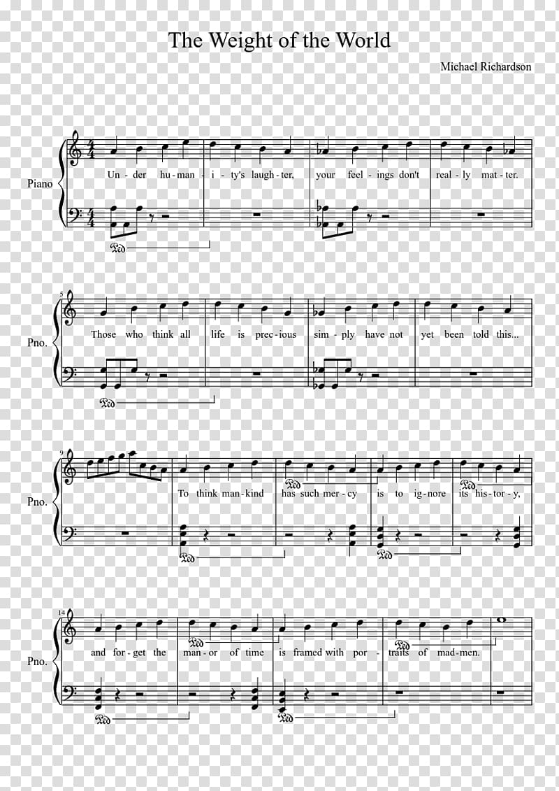 Sheet Music Piano Chord Coldplay Song, sheet music transparent background PNG clipart