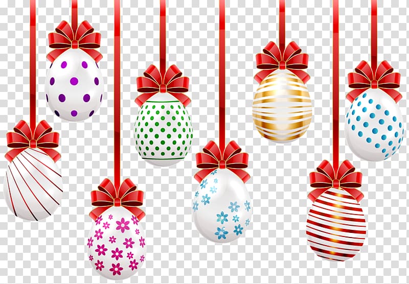 assorted-colored egg decor illustration, Easter egg , Easter Hanging Eggs transparent background PNG clipart