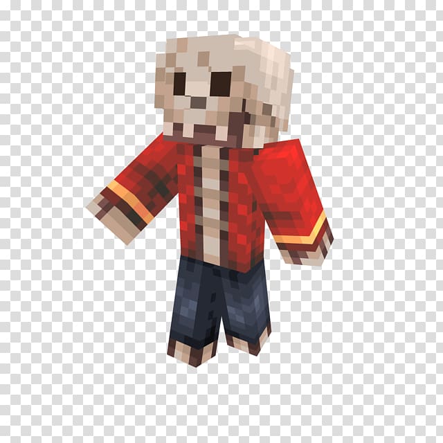 Figurine Character, Minecraft Skeleton transparent background PNG clipart