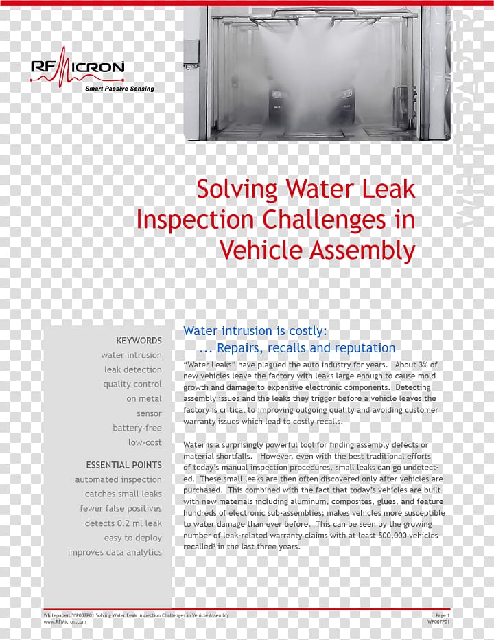 Leak Car Intrusion detection system White paper Moisture, car transparent background PNG clipart