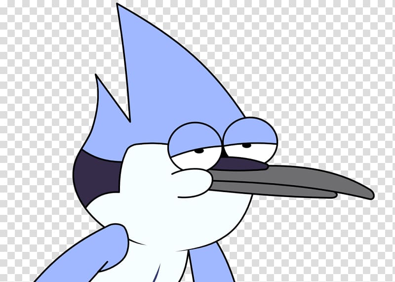Mordecai Rigby YouTube Cartoon Network, TIRED transparent background PNG clipart