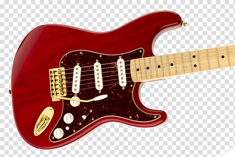 Fender Stratocaster Fender Musical Instruments Corporation Fender American Deluxe Series Squier Electric guitar, electric guitar transparent background PNG clipart