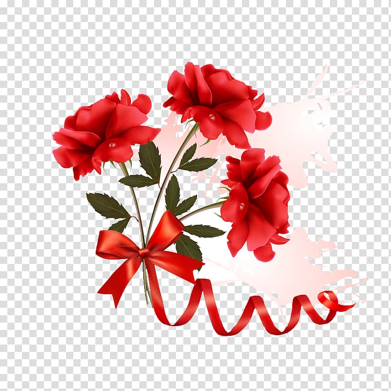 Flower Ribbon Rose , Rose transparent background PNG clipart