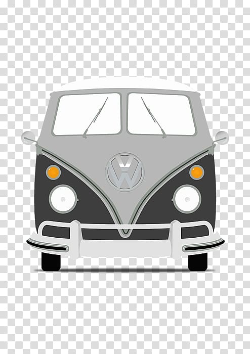 Volkswagen Type 2 Car Canvas print, Vw bus transparent background PNG clipart