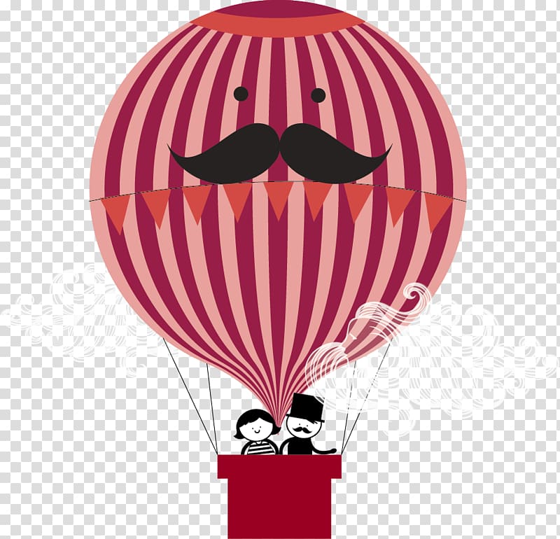 Hot air balloon Poster Wedding, Red hot air balloon transparent background PNG clipart