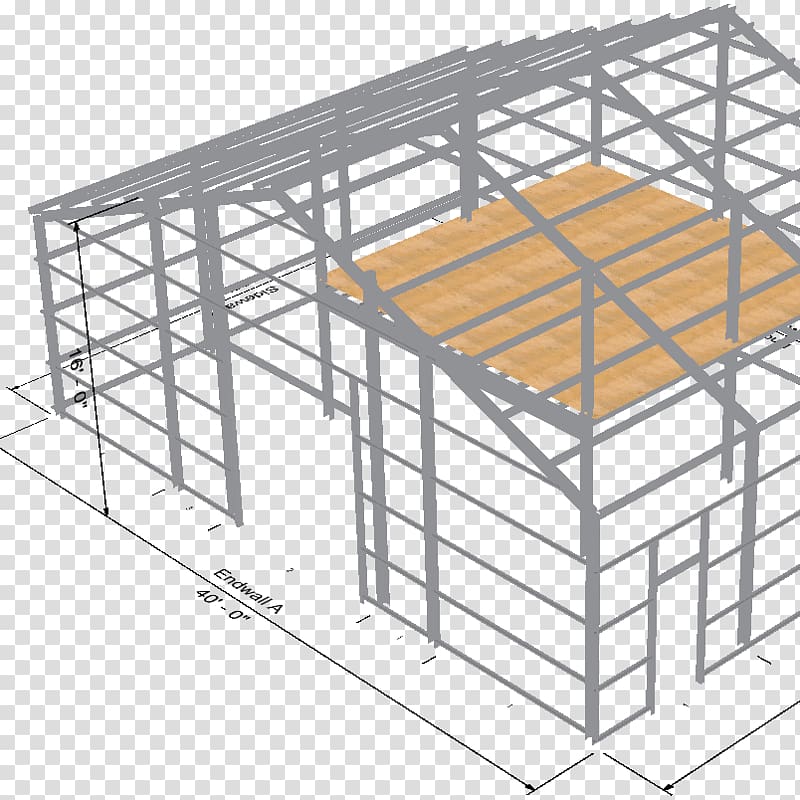 Roof Steel building American Barns Structure, metal frame material transparent background PNG clipart