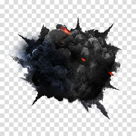 black smoke explosion transparent background PNG clipart