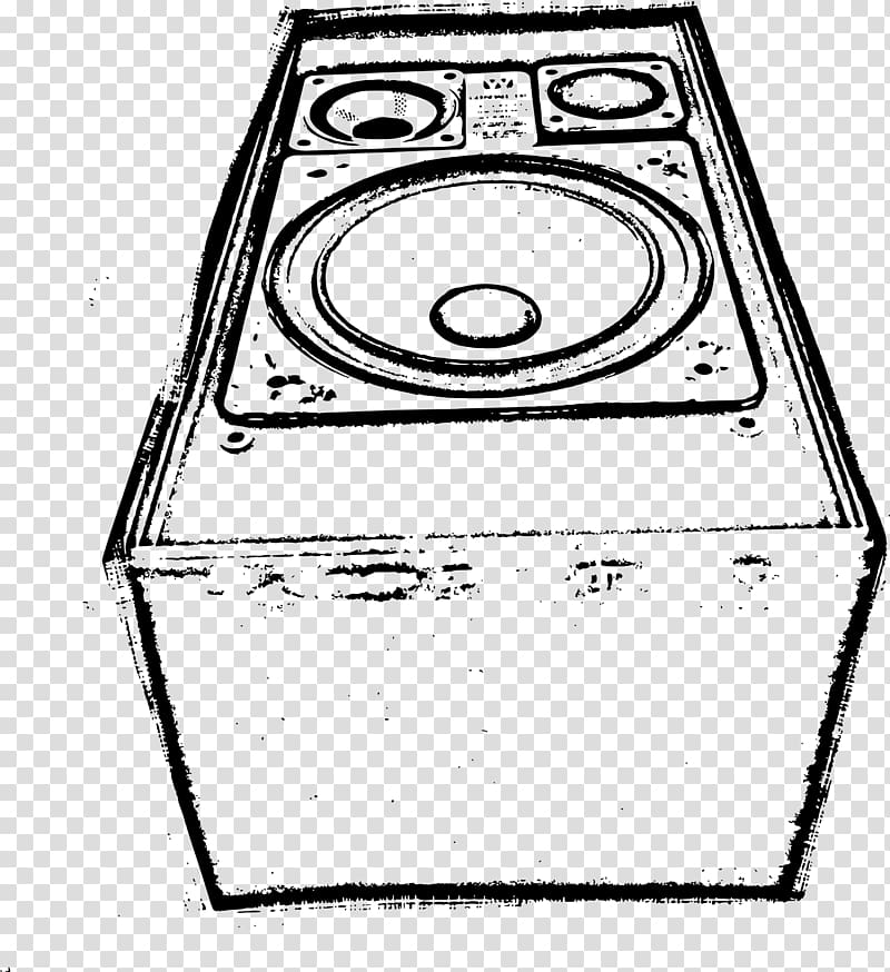 Loudspeaker Line art , audio cassette transparent background PNG clipart