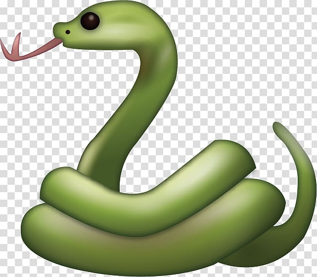 green snake , Serpent Snake Emoji iPhone Mamba, snake transparent background PNG clipart