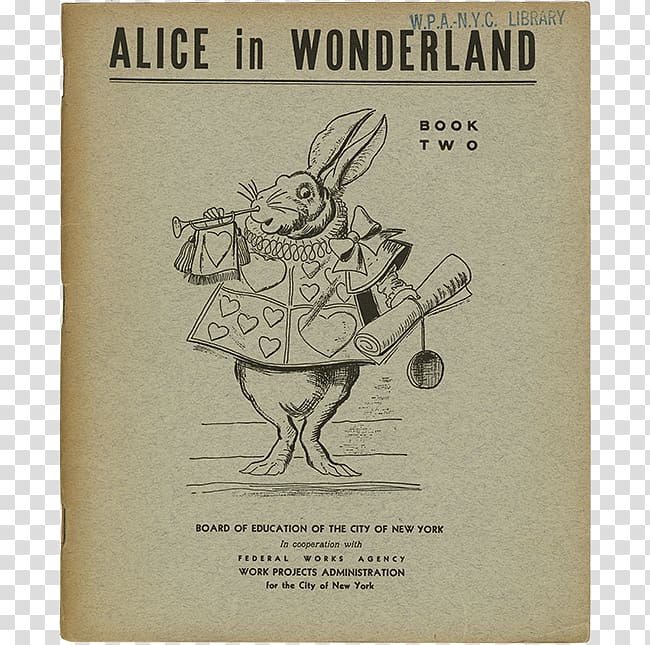 Works Progress Administration Federal Works Agency Alice\'s Adventures in Wonderland Library, Tenniel Illustrations For Carroll\'s Alice In Wonderland transparent background PNG clipart