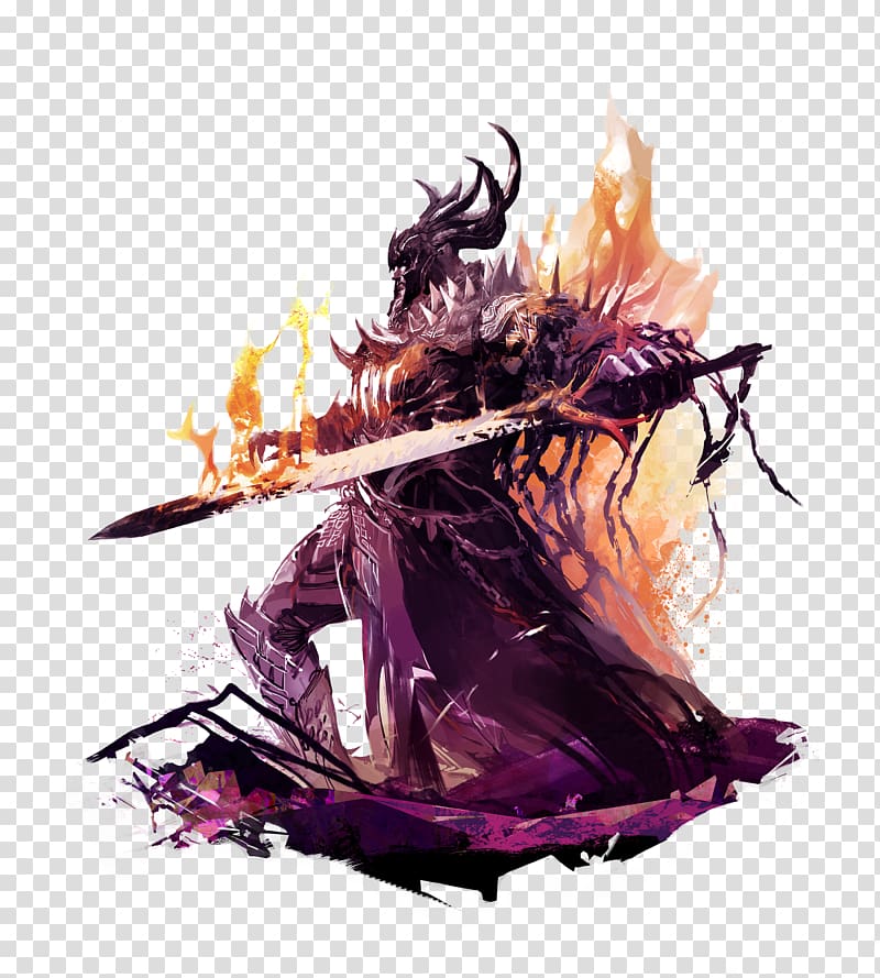 Guild Wars 2: Path of Fire Guild Wars 2: Heart of Thorns Video game PC game Expansion pack, carbon fire transparent background PNG clipart