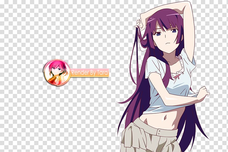 Nekomonogatari Hitagi Senjougahara Hanamonogatari Monogatari Series Desktop , buffet transparent background PNG clipart