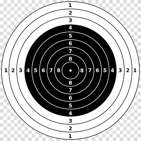 Shooting target Air gun Shooting sport , shooting target transparent background PNG clipart