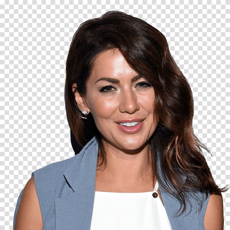 woman wearing gray notched lapel vest, Jillian Harris transparent background PNG clipart