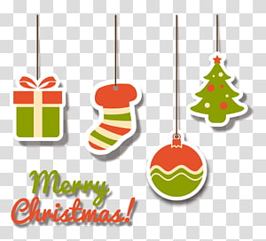 Christmas decoration Christmas tree, Christmas decoration tag transparent background PNG clipart thumbnail
