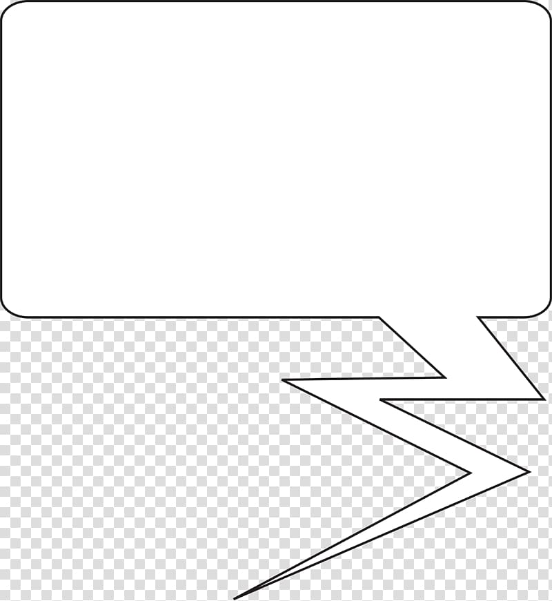 Black and white Monochrome Angle, Dialog box transparent background PNG clipart
