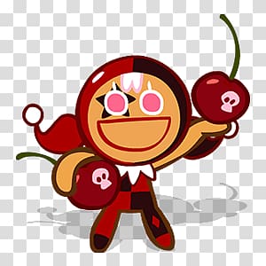 red cherry female cartoon character, Cherry Cookie Run transparent background PNG clipart