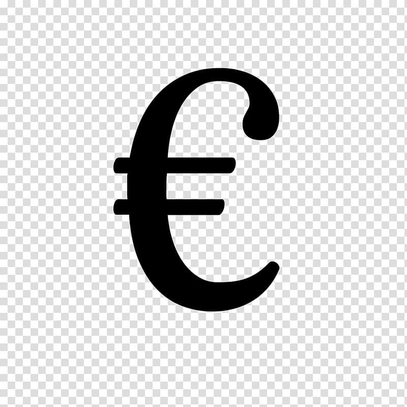 Logo Euro sign, Euro logo transparent background PNG clipart