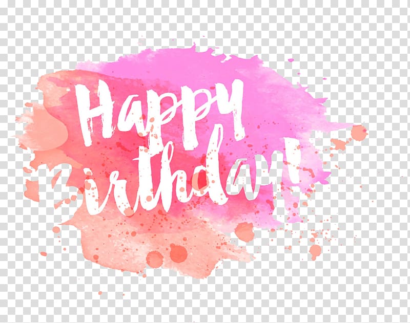 drawing ink happy birthday transparent background PNG clipart