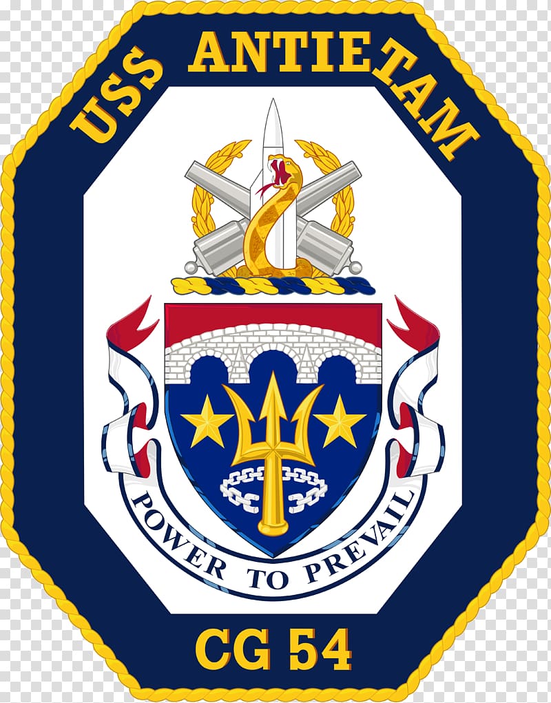 Battle of Antietam United States Navy USS Antietam (CG-54) Ticonderoga-class cruiser, crest transparent background PNG clipart