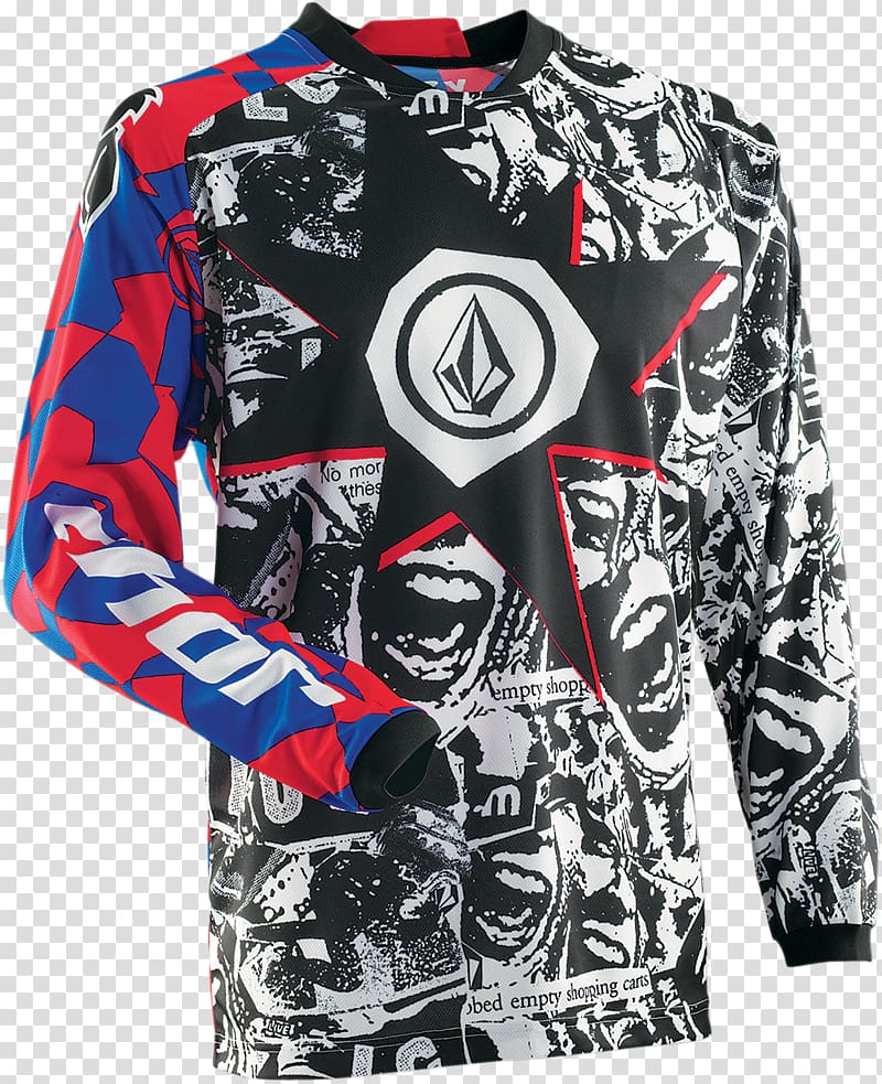 Thor Motocross Shirt Dirt Bike Jersey, volcom transparent background PNG clipart