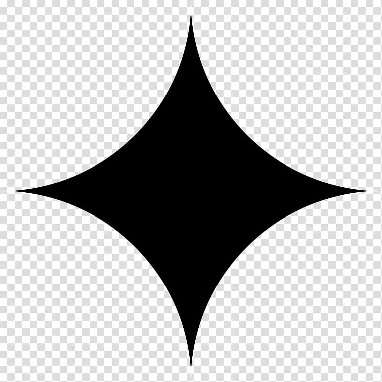 Black and white Rhombus Color , astroid transparent background PNG clipart