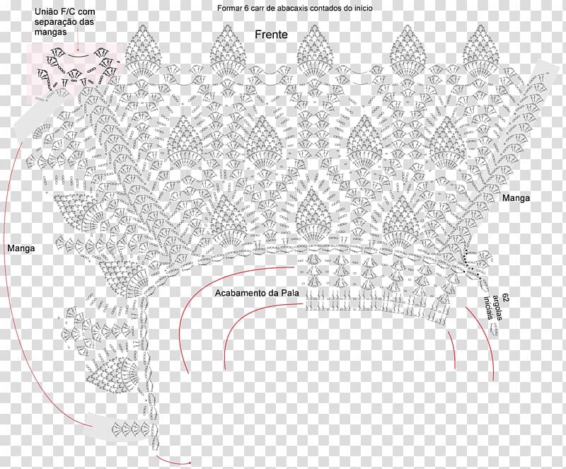 Pattern Crochet hook Stitch Knitting, abacaxi transparent background PNG clipart