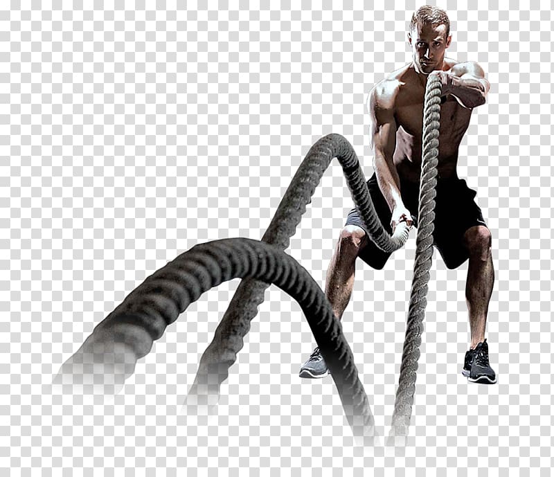 black ropes, Fitness Centre Training Athlete CrossFit, athlete transparent background PNG clipart