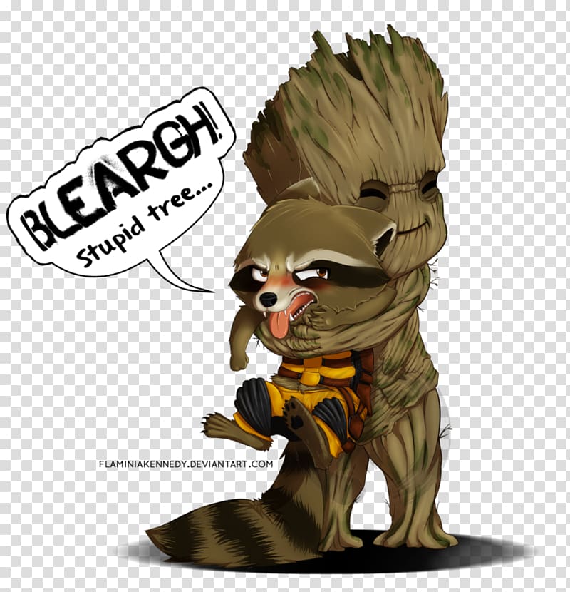 Rocket Raccoon Groot Character Hug, rocket raccoon transparent background PNG clipart