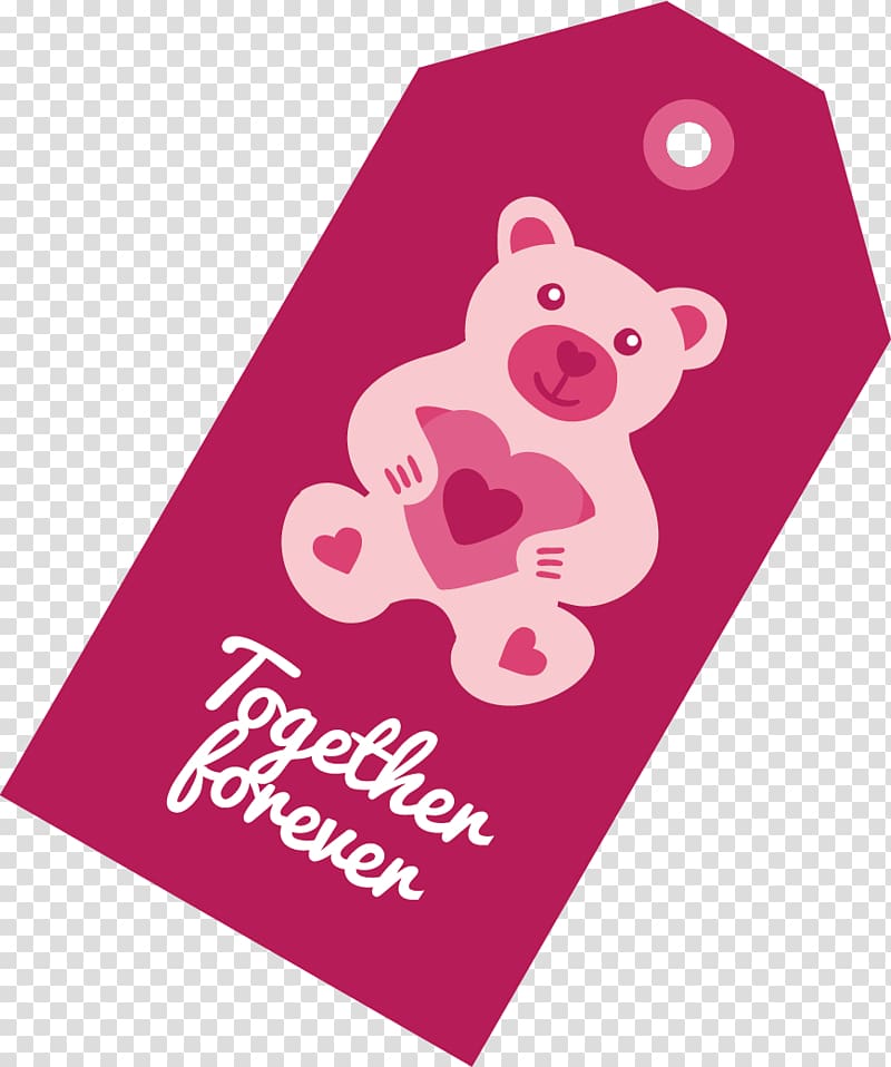 Logo Tote bag Illustration, Bear labels transparent background PNG clipart
