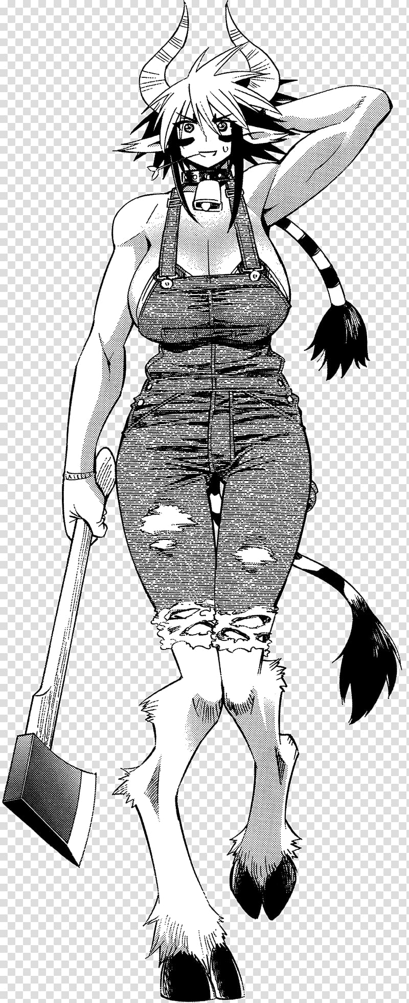 Minotaur Manga Monster Musume Taurine cattle Hybrid beasts in folklore, manga transparent background PNG clipart