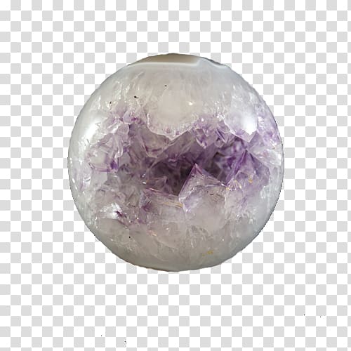 Amethyst Purple Crystal Sphere Bead, purple transparent background PNG clipart