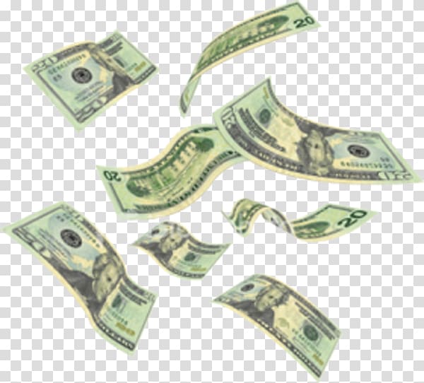 US dollar banknotes, Money , Slowly falling money transparent background PNG clipart