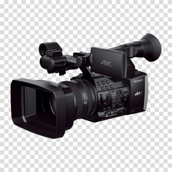 Video Cameras 4K resolution Sony Handycam FDR-AX1, Camera transparent background PNG clipart