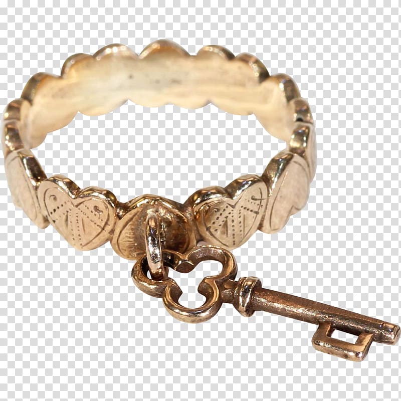 Bracelet Earring Estate jewelry Jewellery, golden key transparent background PNG clipart