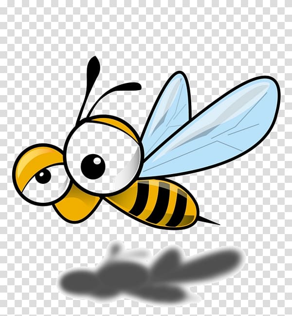 yellow bee illustration, Honey bee Insect Beehive Drawing, Flying bee transparent background PNG clipart