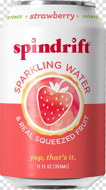 Carbonated water La Croix Sparkling Water Grapefruit juice Fizzy Drinks, realistic strawberry transparent background PNG clipart