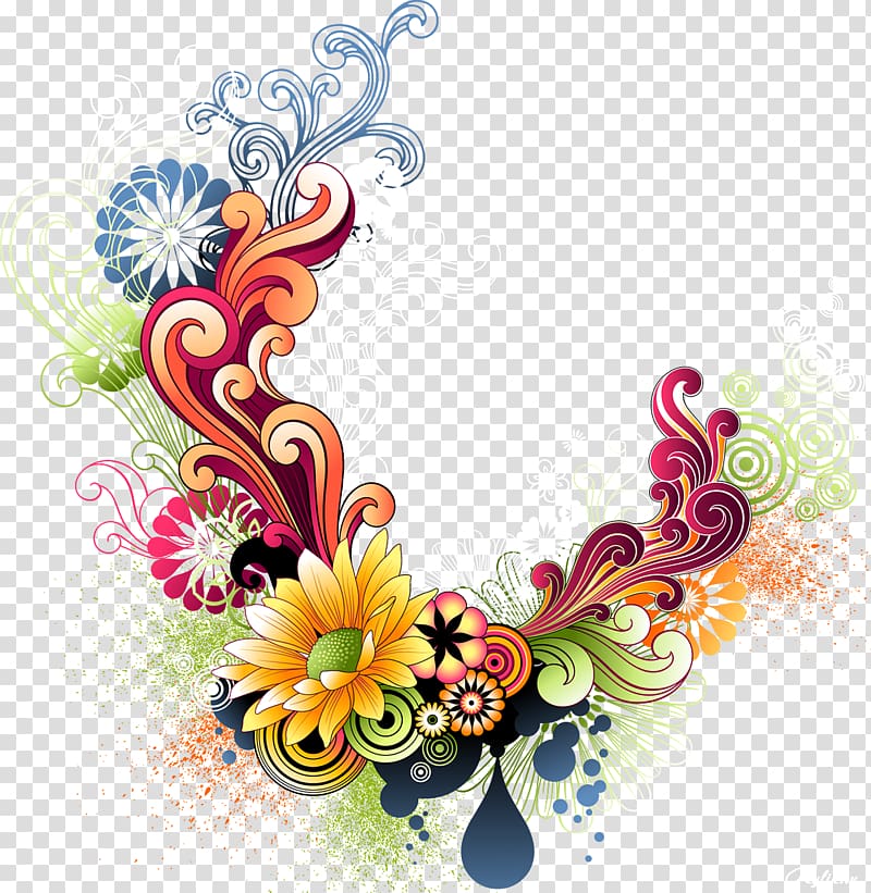 Flower Collage Art , FLOWERS transparent background PNG clipart