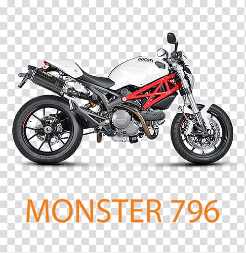 Ducati Monster 696 Exhaust system Car Ducati 748, car transparent background PNG clipart