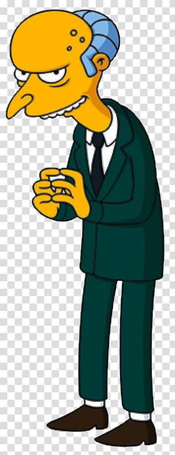 Mr. Burns Waylon Smithers Krusty the Clown Moe Szyslak Standee, Mr. Burns transparent background PNG clipart