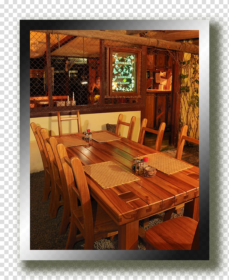 Dining room Wood stain Interior Design Services Log cabin, Italian Restaurant transparent background PNG clipart