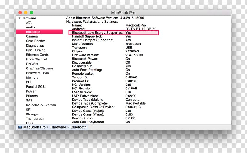 Kernel macOS High Sierra macOS Sierra Screenshot, Bluetooth Low Energy Beacon transparent background PNG clipart