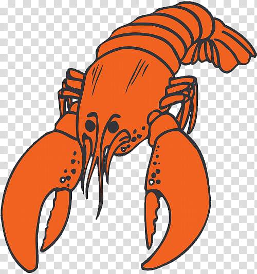 Lobster Crab Free content , Orange lobster tail transparent background PNG clipart