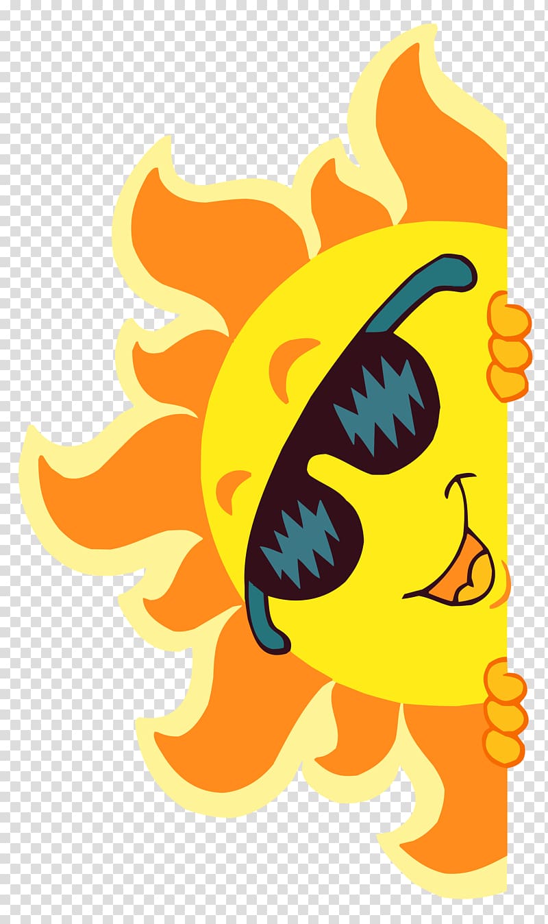 Sun Computer file, Smiling Sun Decoration , orange and yellow sun illustration transparent background PNG clipart
