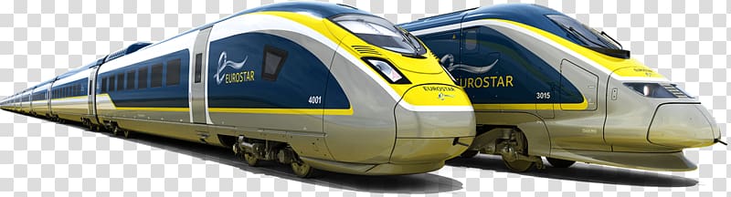 St Pancras railway station Channel Tunnel Train Eurostar Rail transport, Two rows of yellow, green, high iron silhouettes transparent background PNG clipart