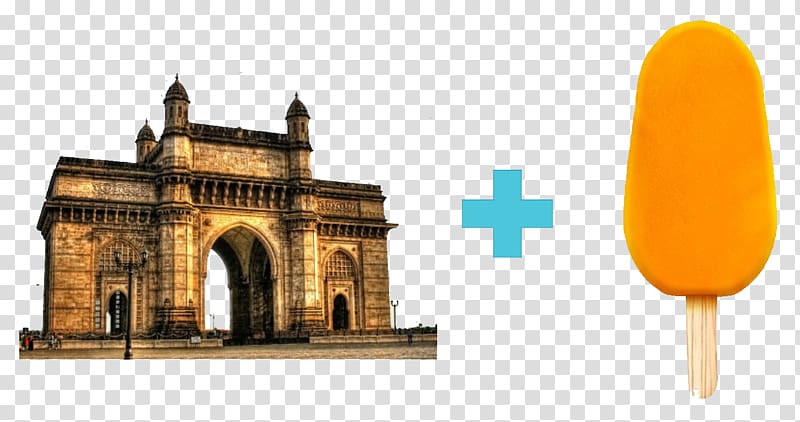 Gateway of India Aurangabad Chhatrapati Shivaji International Airport Elephanta Caves Hotel Golden Palms, European Figure tower and ice cream creative transparent background PNG clipart