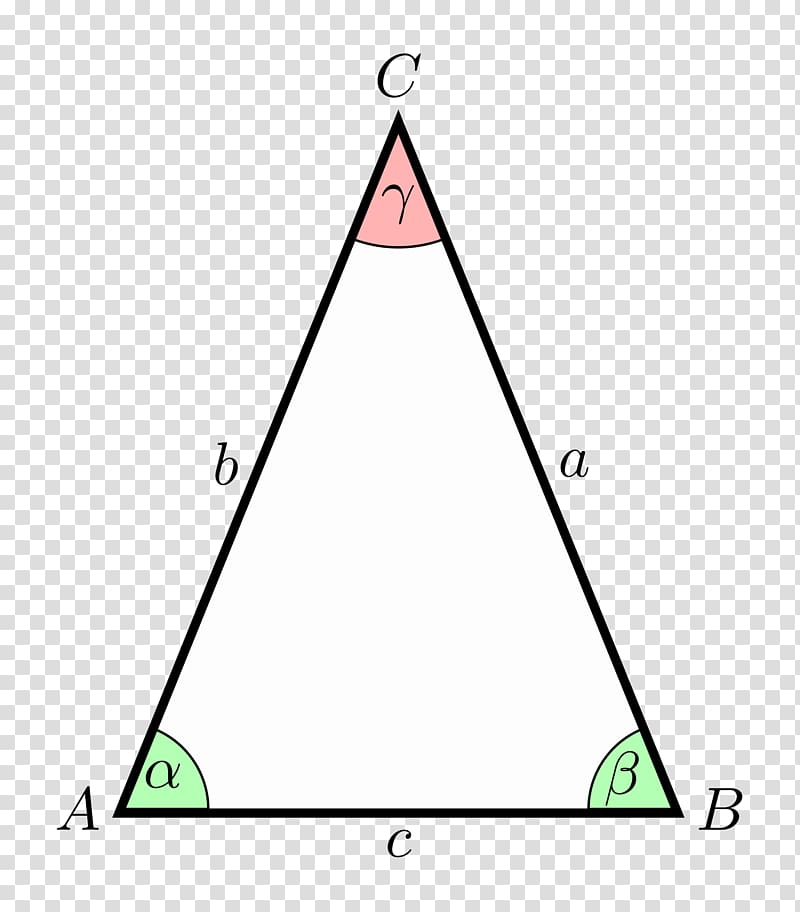 Isosceles triangle Area Equilateral triangle, triangle transparent background PNG clipart