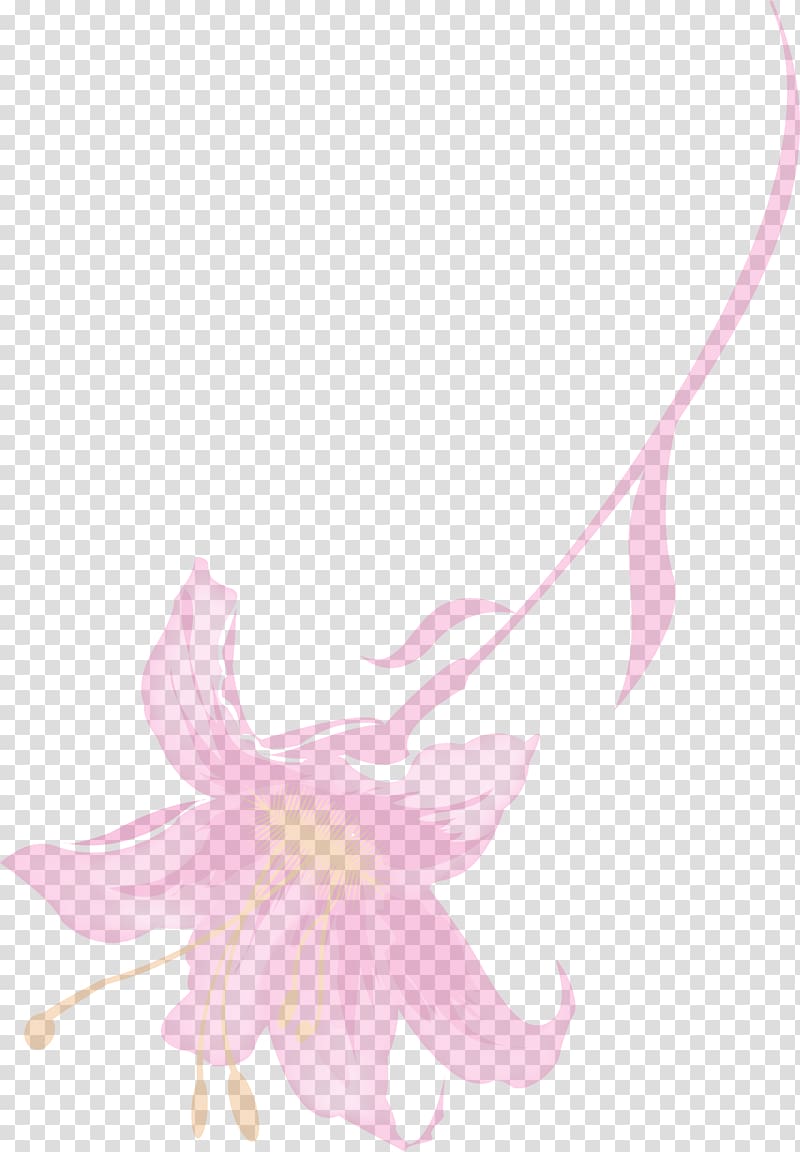 Petal Flora Illustration, Pink fresh dream flowers transparent background PNG clipart