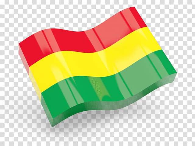 red, yellow, and green striped logo, Bolivia Flag Wave Icon transparent background PNG clipart