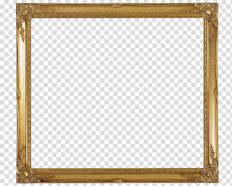 brown wooden frame illustration, Frames Gold Decorative arts, wood frame transparent background PNG clipart